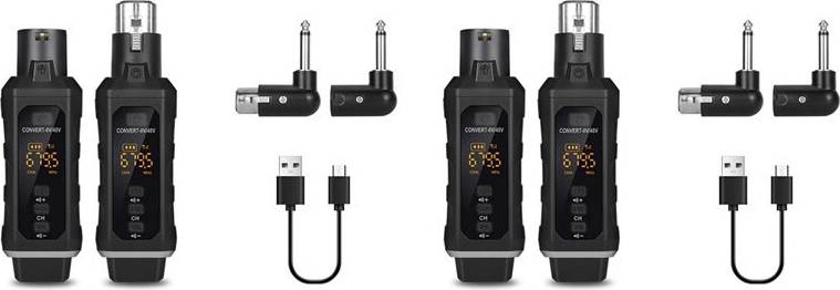 Zandona UHF XLR Wireless Microphone Adapter System