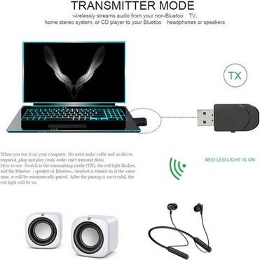 BT Wireless Transmitter Receiver 2 In 1
