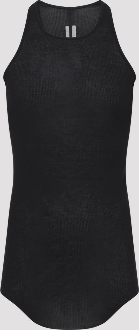 Rick Owens Basic Rib Tank - Toppe/Sort