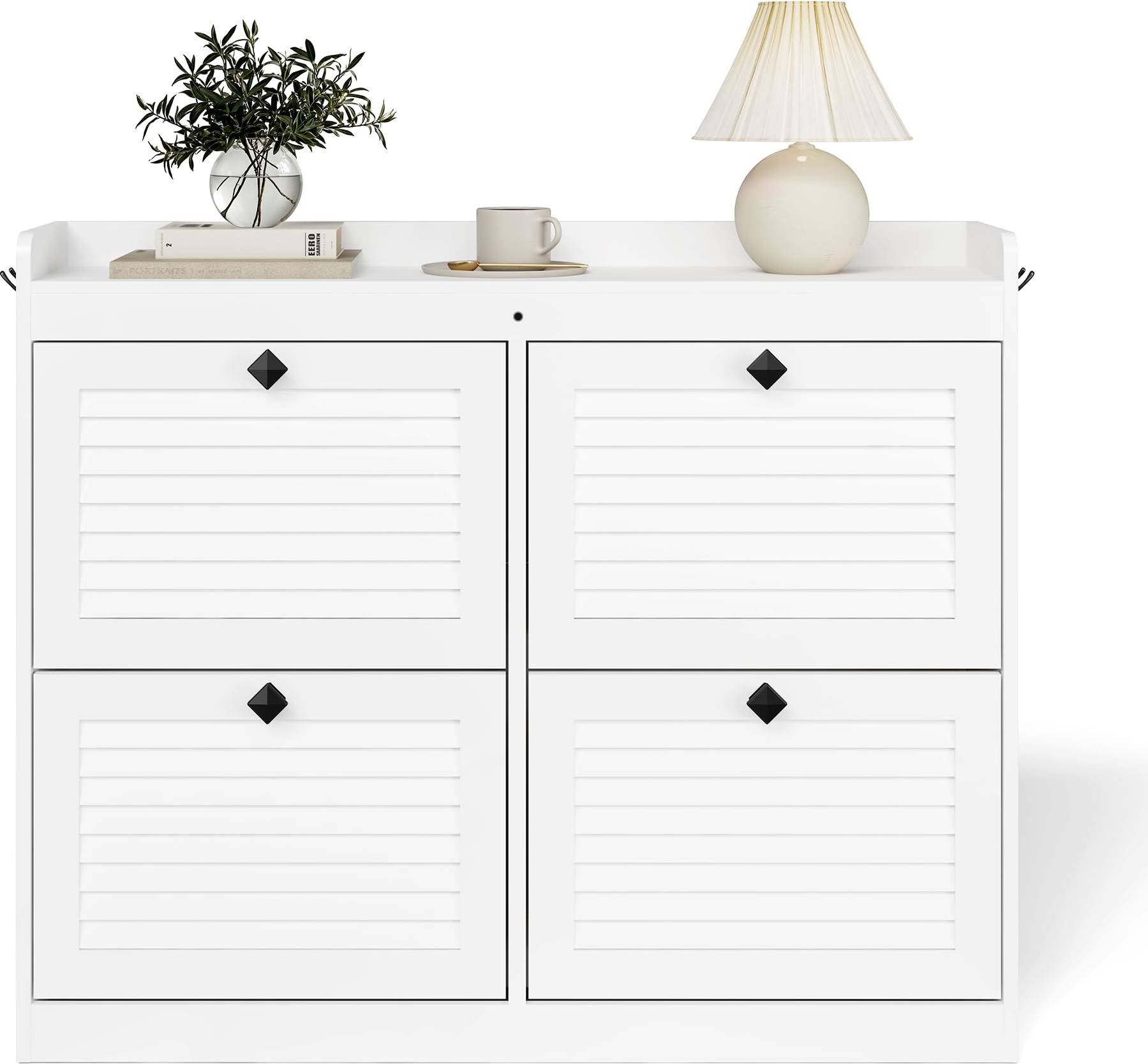 Narrow shoe cabinet IDEALHOUSE Narrow Entryway Storage Cabinet Shoe Rack