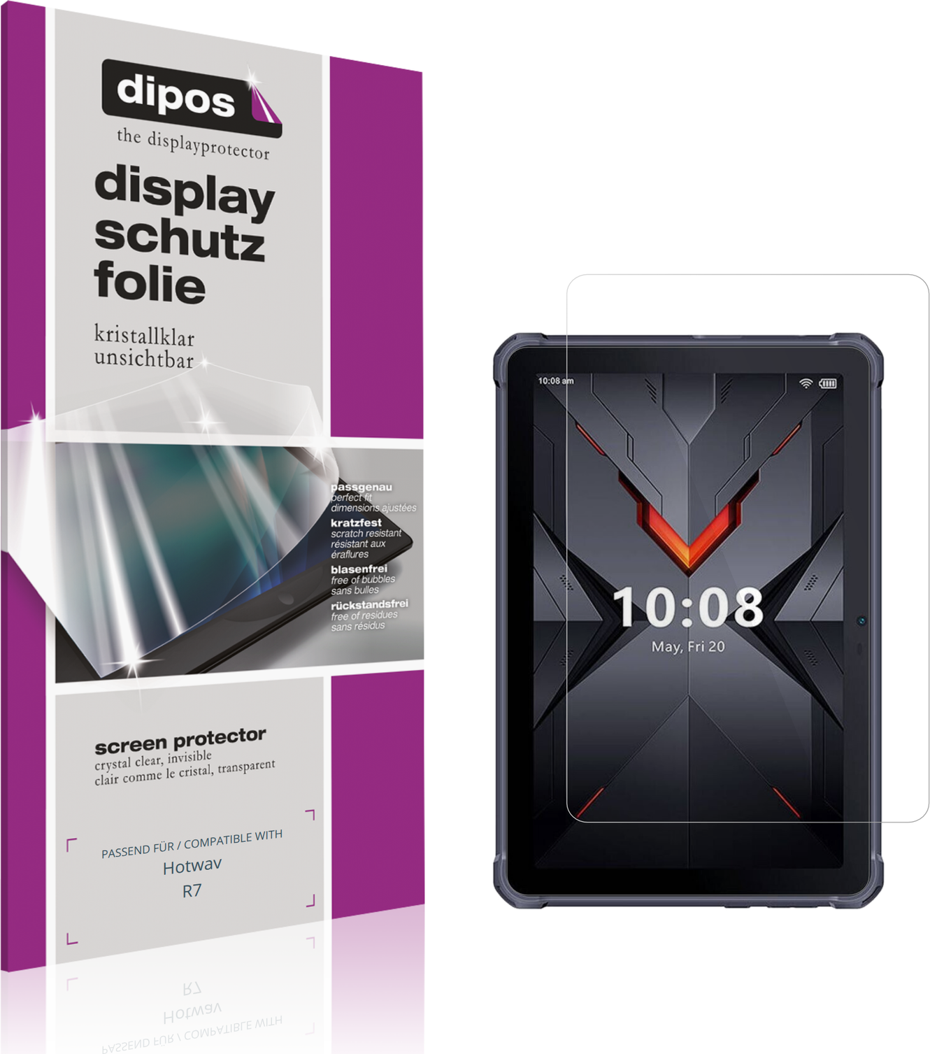 Dipos Screen Protector For Hotwav R7 Crystal Clear 2x