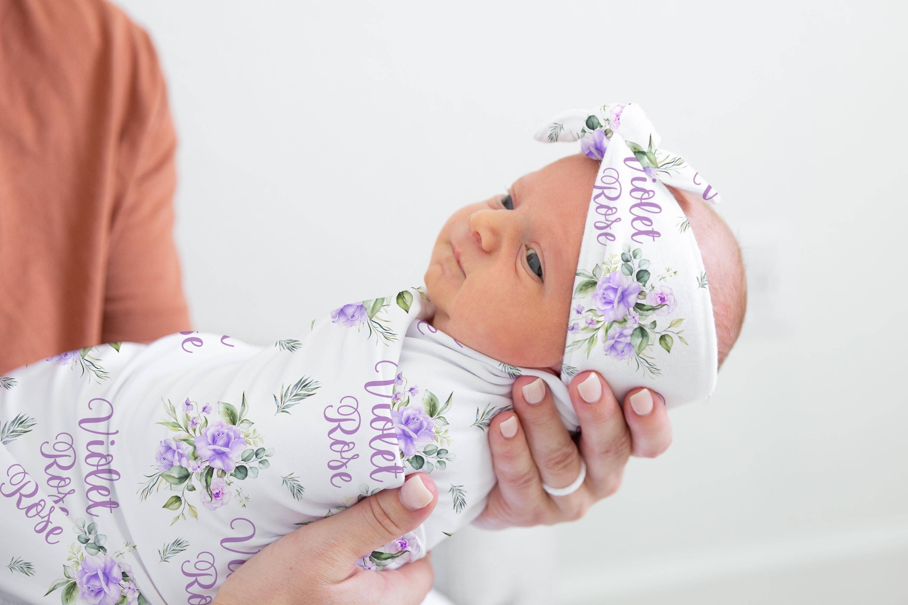 Baby crib bedding Etsy Violet Roses Swaddle Set Crib Bedding