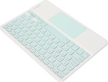 Cyan Wireless Keyboard With Touchpad 10 Inch