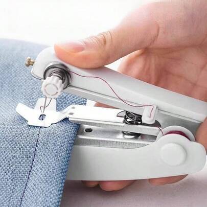 Portable sewing machine Shein White Portable Mini Sewing Machine