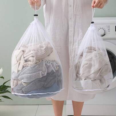 Laundry bags for delicates Shein Large Durable Laundry Mesh Bags With Drawstring