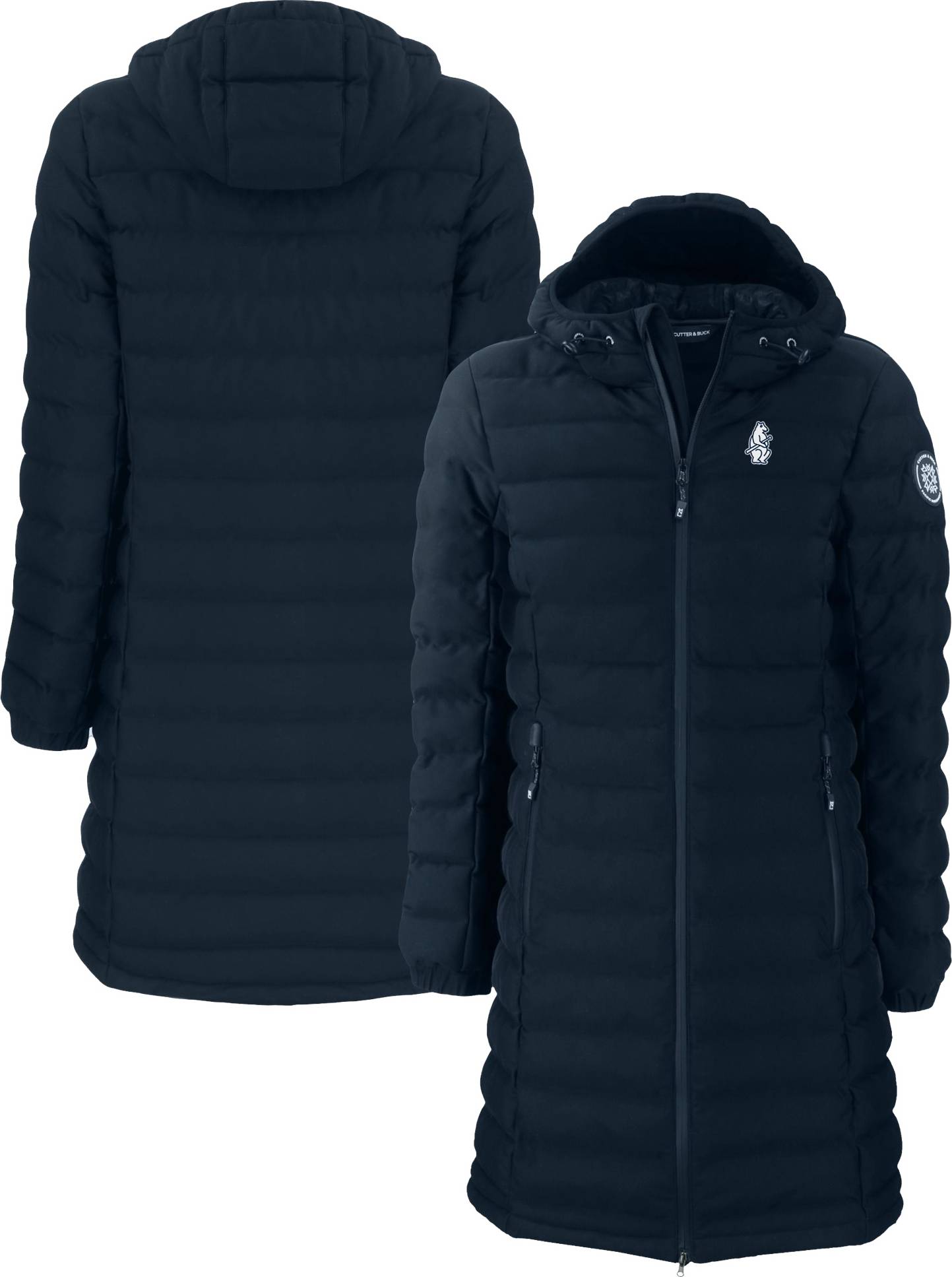 Cutter & Buck Chicago Cubs Cooperstown Collection Mission Ridge Puffer Jacket Navy