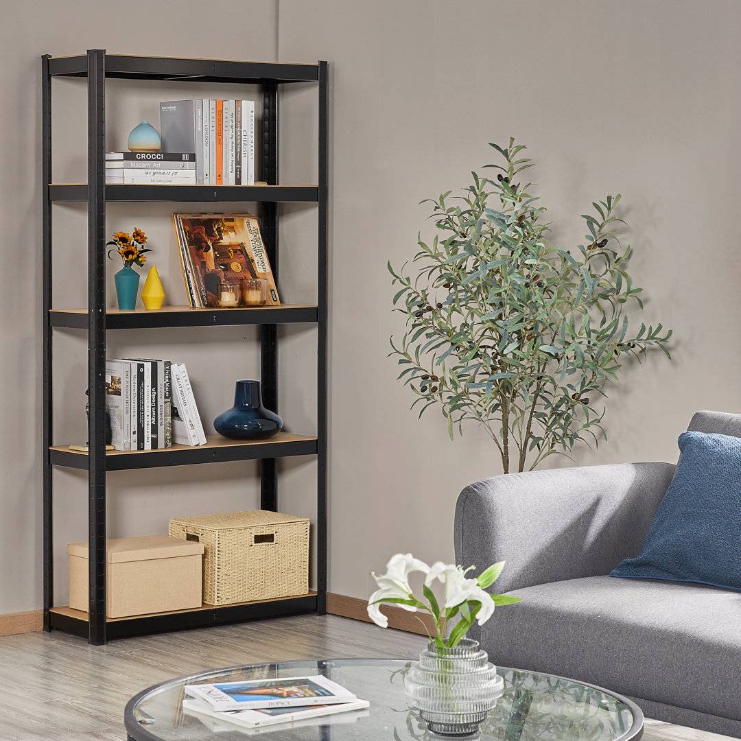 Yaheetech 180cm Black Shelving System