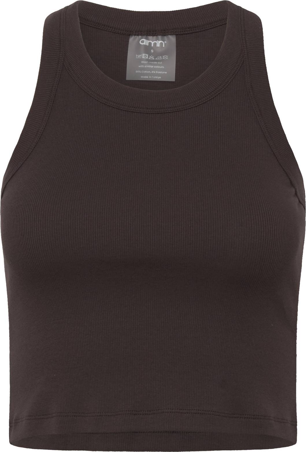 aim'n Ribbed Tank Top - Brown