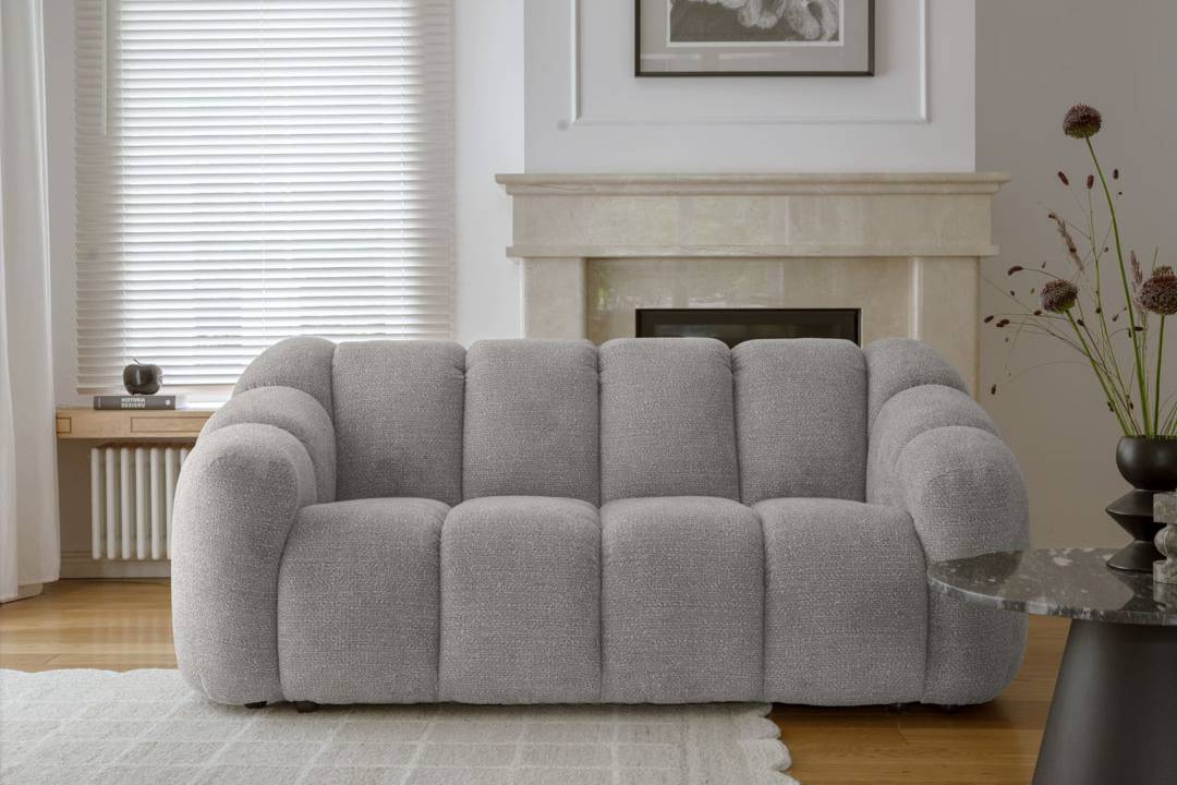 MiuForm Shell Modular System 4 Light Grey Sofa 2 Seater