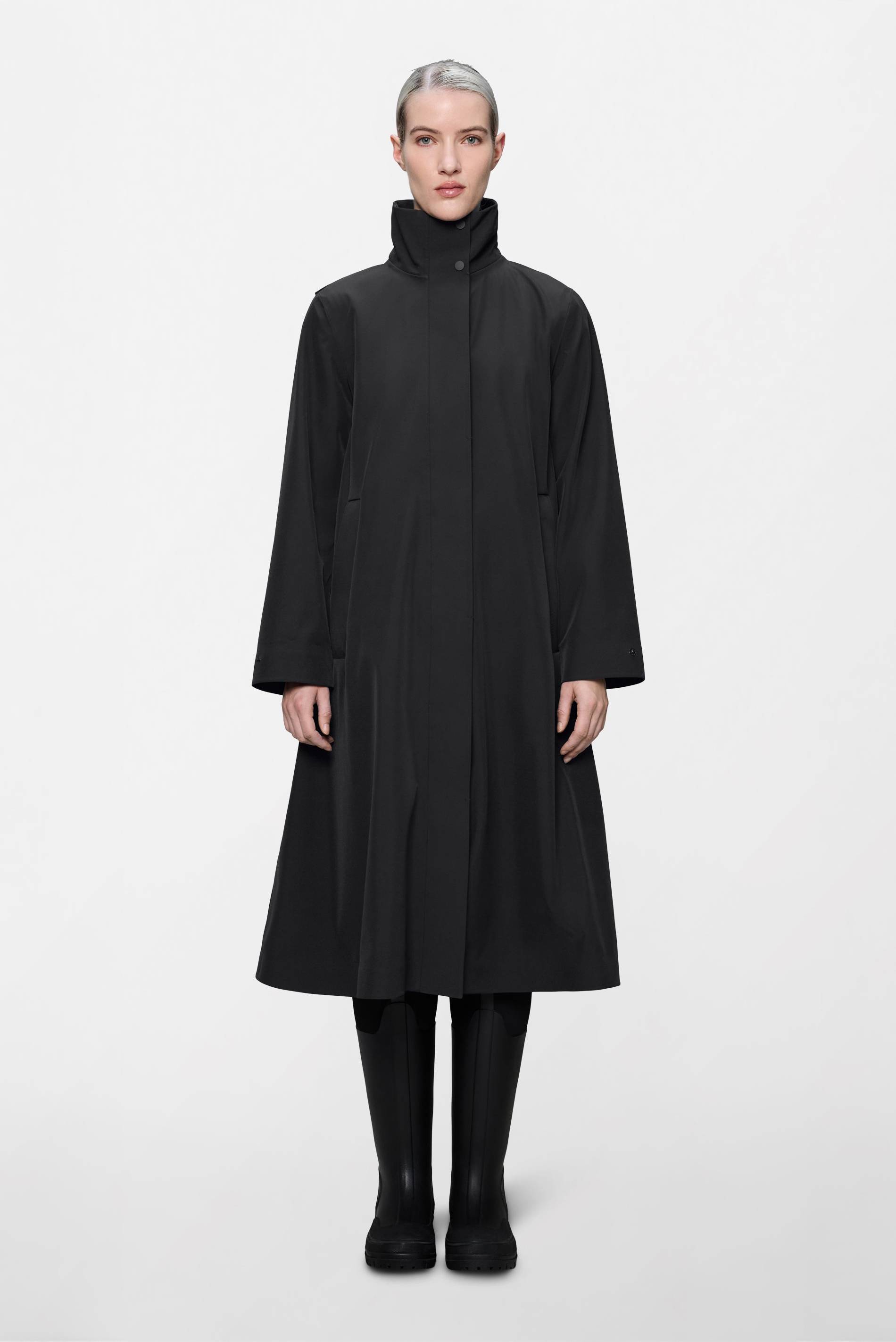 Rains Suva Softshell A-Line Jacket - Sort