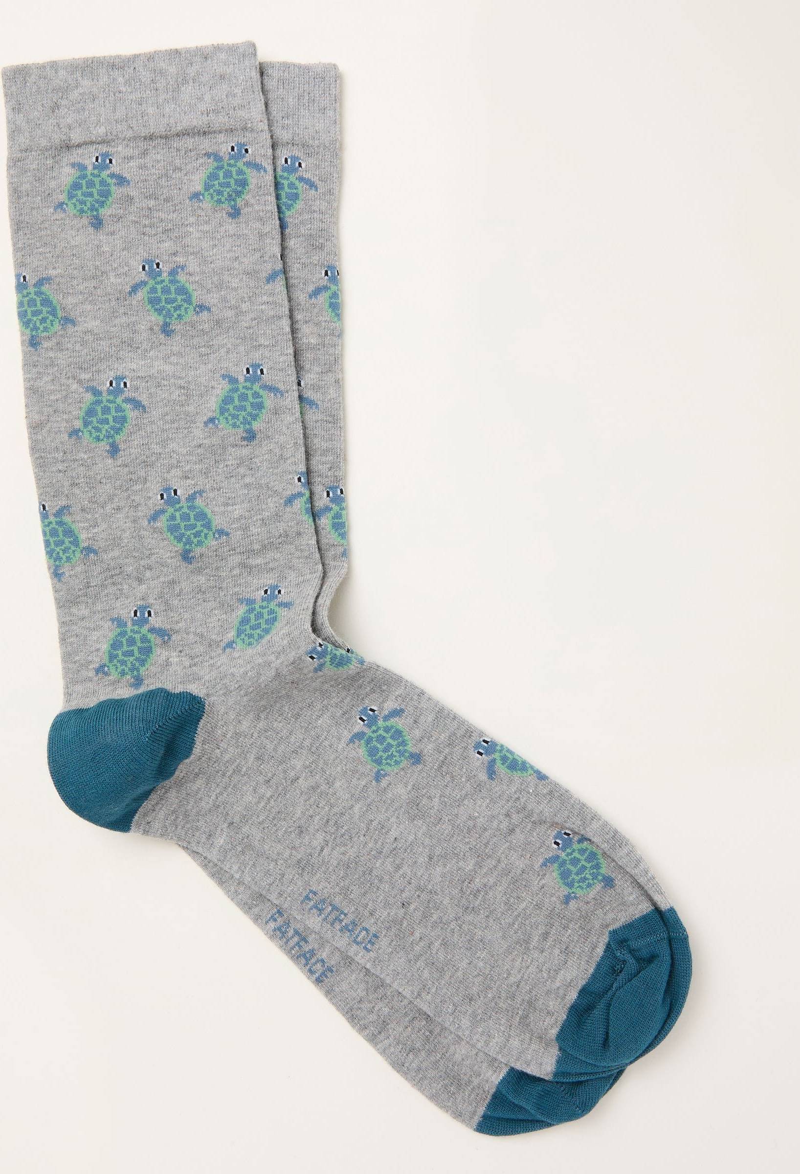 Fatface Grey Turtle Socks