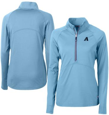 Cutter & Buck Powder Blue Arizona Diamondbacks Raglan Adapt Eco Knit Stretch Blue
