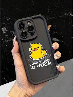 Shein Yellow Duck Pattern Shockproof Phone Case
