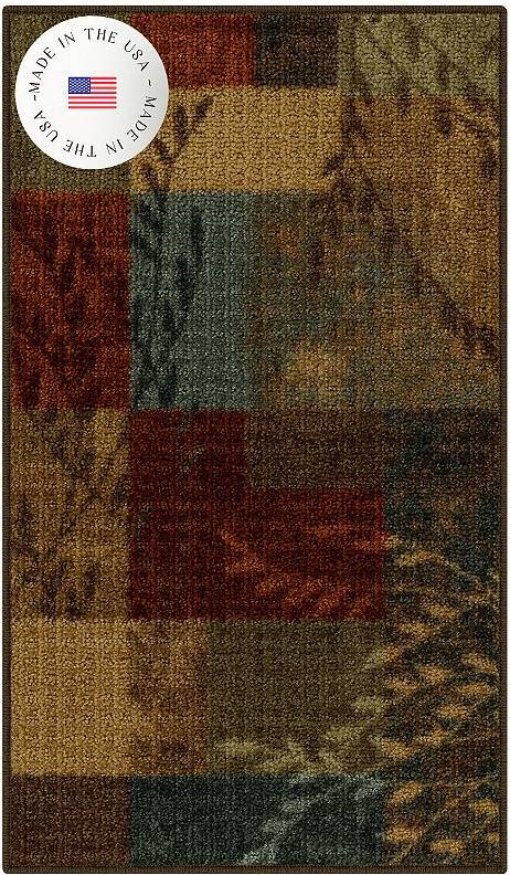 Maples Rugs Highland Textured Patchwork Print Area Multicolor 36x"
