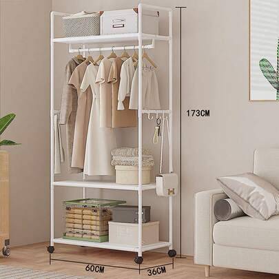 Shein Multifunctional Rail Garment Stand Clothes Rack