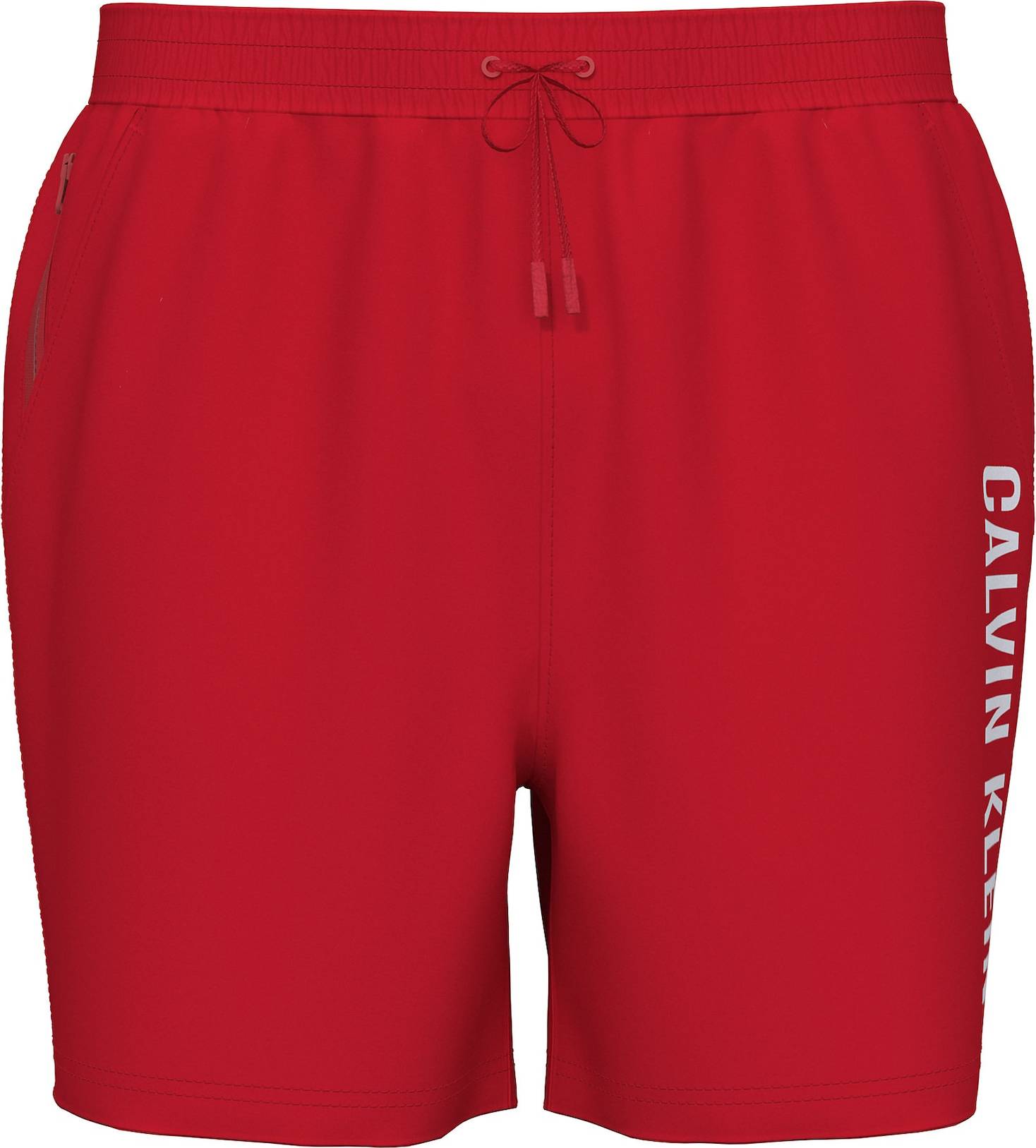 Calvin Klein Medium Drawstring Swim Shorts Intense Power - Red