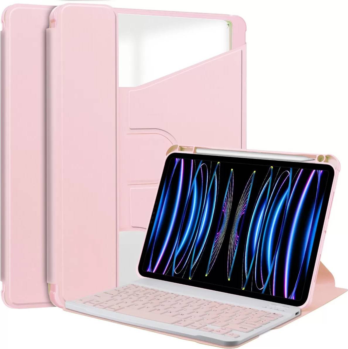 INF 360 Rotating Stand Bluetooth Keyboard Case