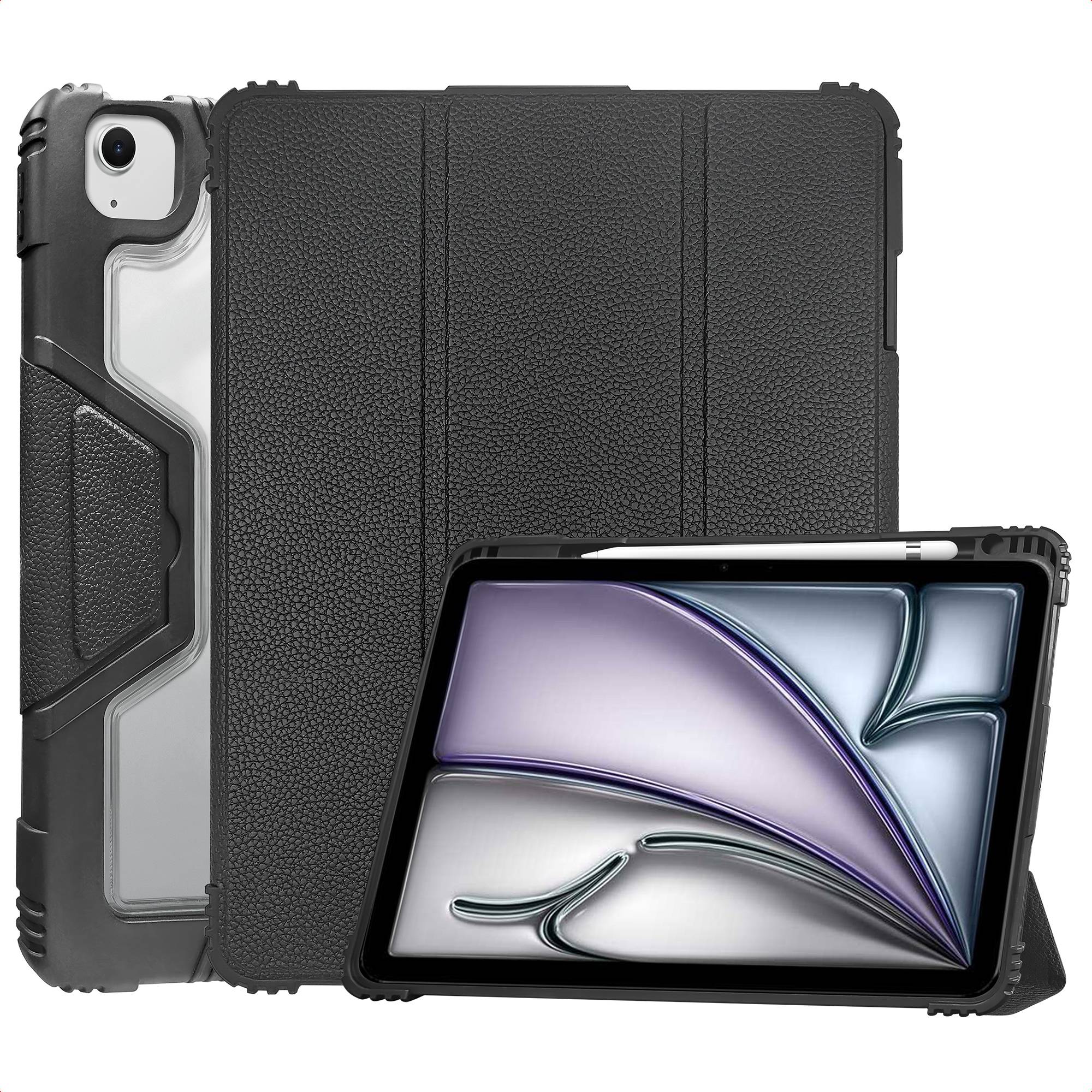 Accezz Rugged Trifold Bookcase iPad Air 11 Inch