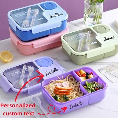 Shein Personalized Custom Rectangular Plastic Lunch Box Food Container