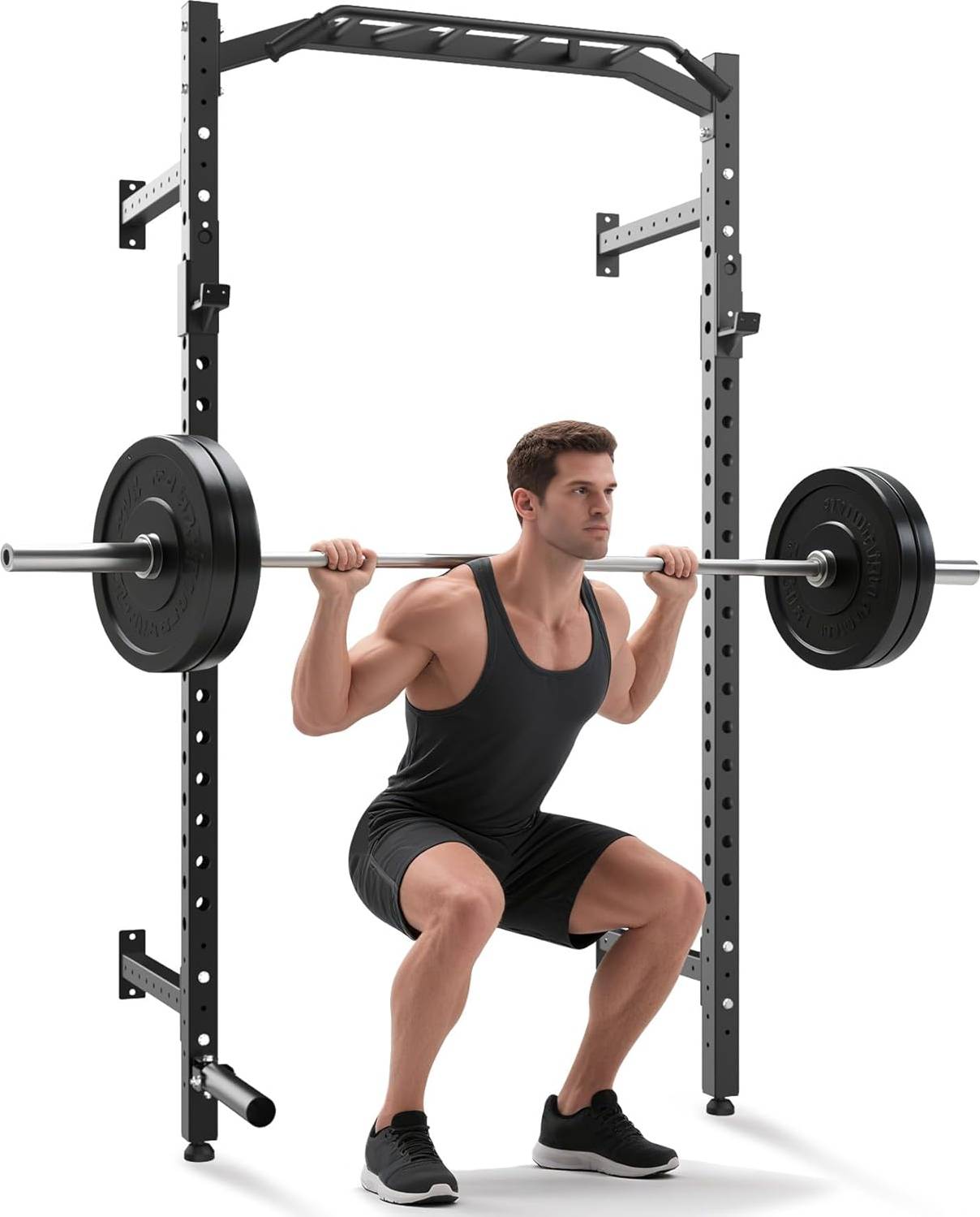 Squat rack Gaomon Fixed Multi Grip Wall Mount Squat Rack