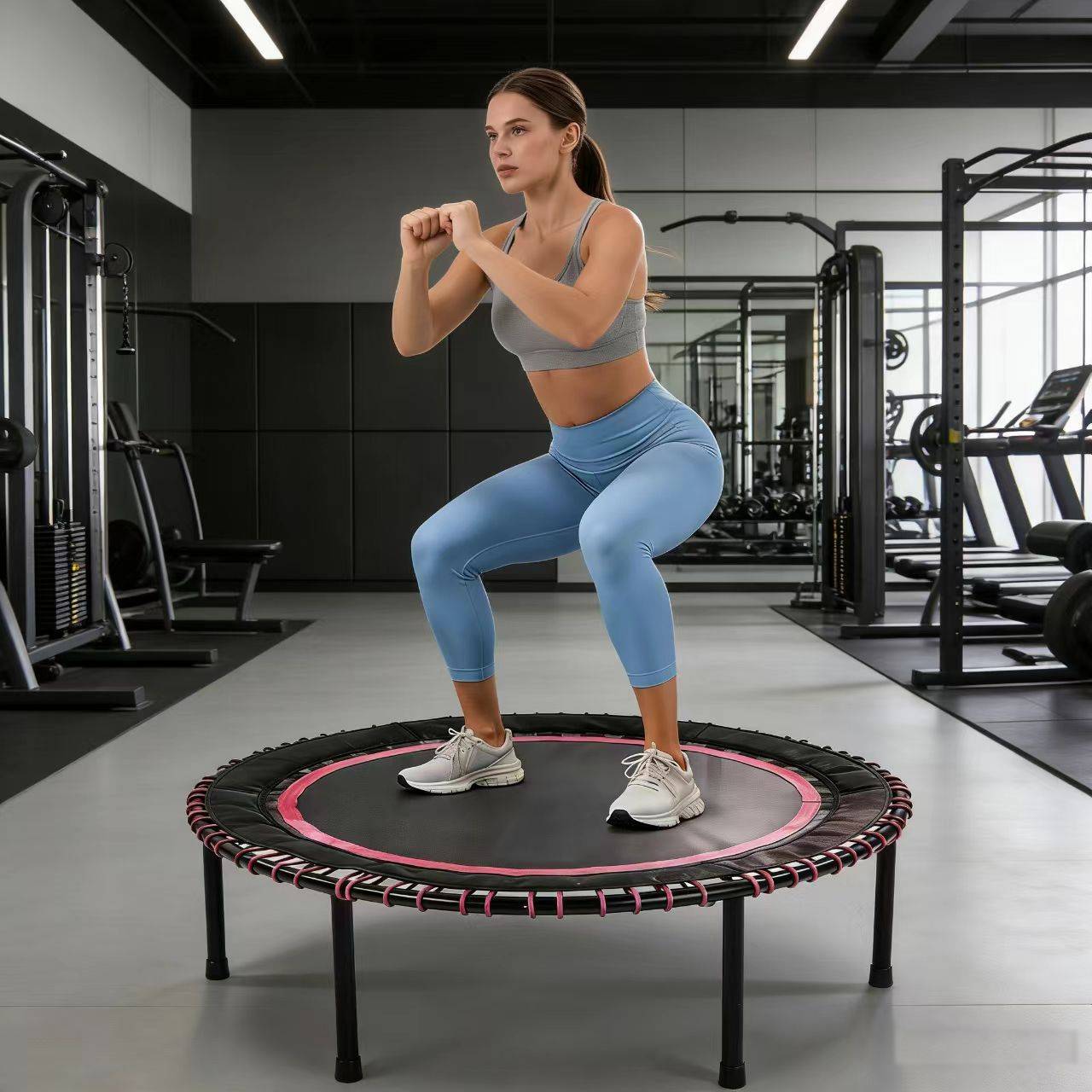 Mini trampolines 48 Inch Springless Mini Fitness Trampoline