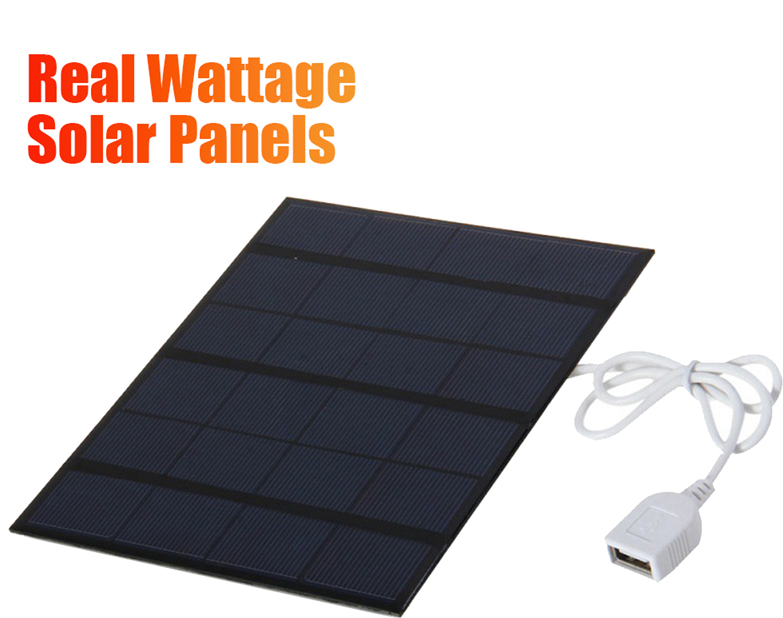 3.5W 6V Solar Panel USB Cable