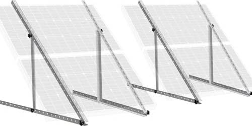 Eco-Worthy 2-Sets 45 Inch Adjustable Solar Panel Mount Brackets Kit