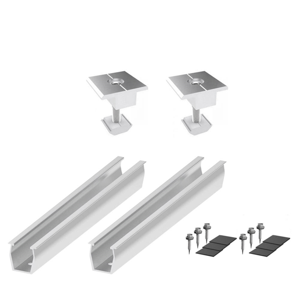 Tauoh Solar Panel Mount Bracket Rails Clamp 35mm
