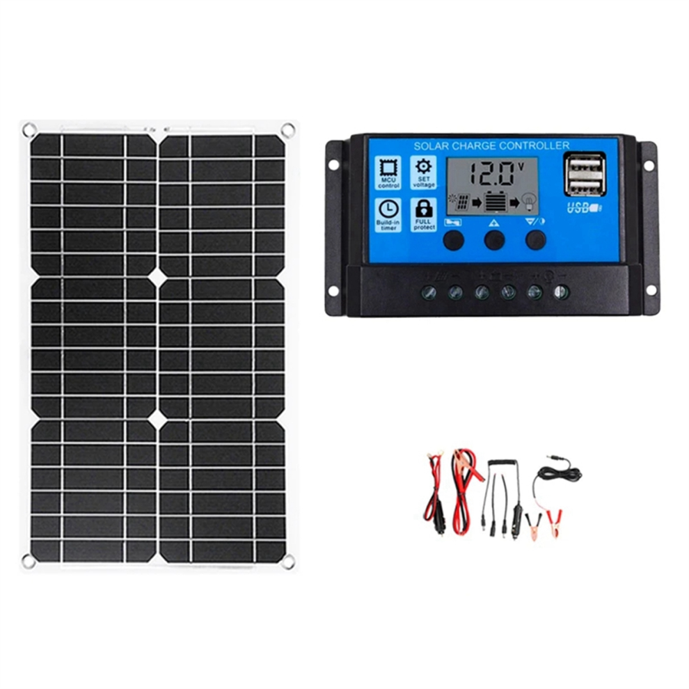 Typecat 20W Car Battery Solar Panel System Kit