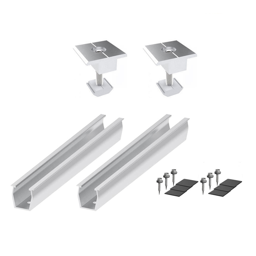 Typecat Solar Panel Mount Bracket Rails Clamp Fastening Module