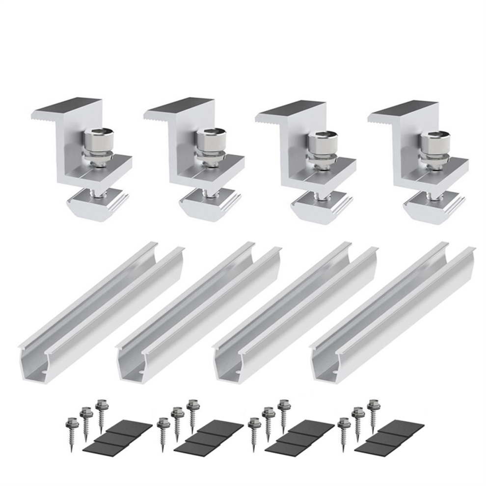 Typecat Solar Panel Mount Bracket Photovoltaic Rail Fastening Module Mid