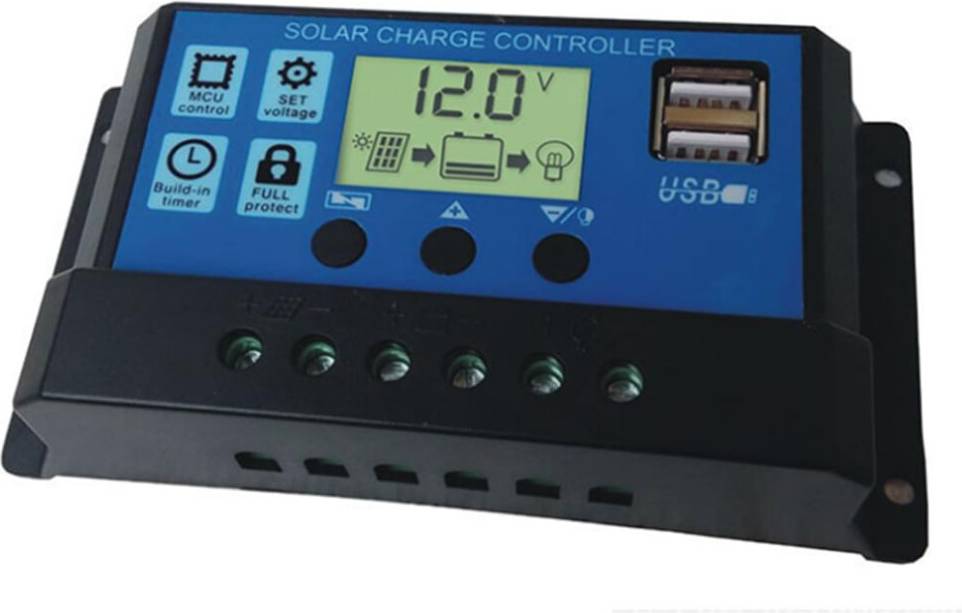 30A PWM Solcellecontroller Industriel Mikrocontroller