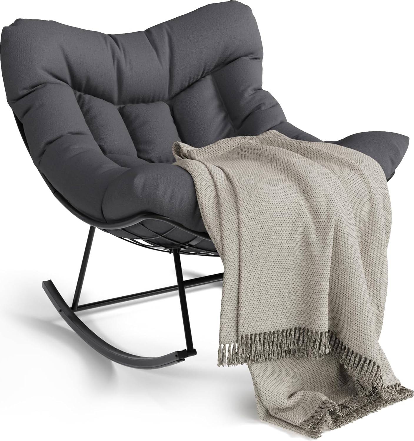 Papasan Garvee Life Patio Papasan Rocking Chair
