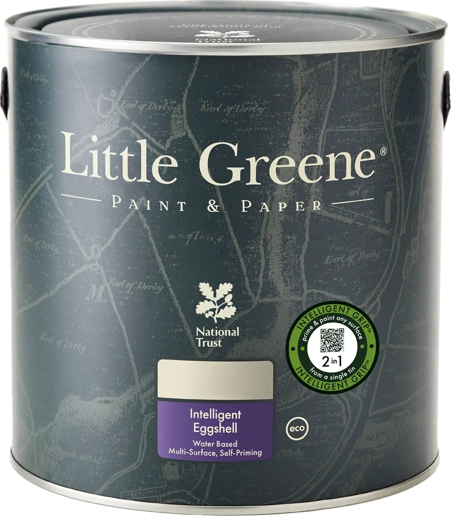 Little Greene Intelligent Eggshell Inox 224 5l Grey