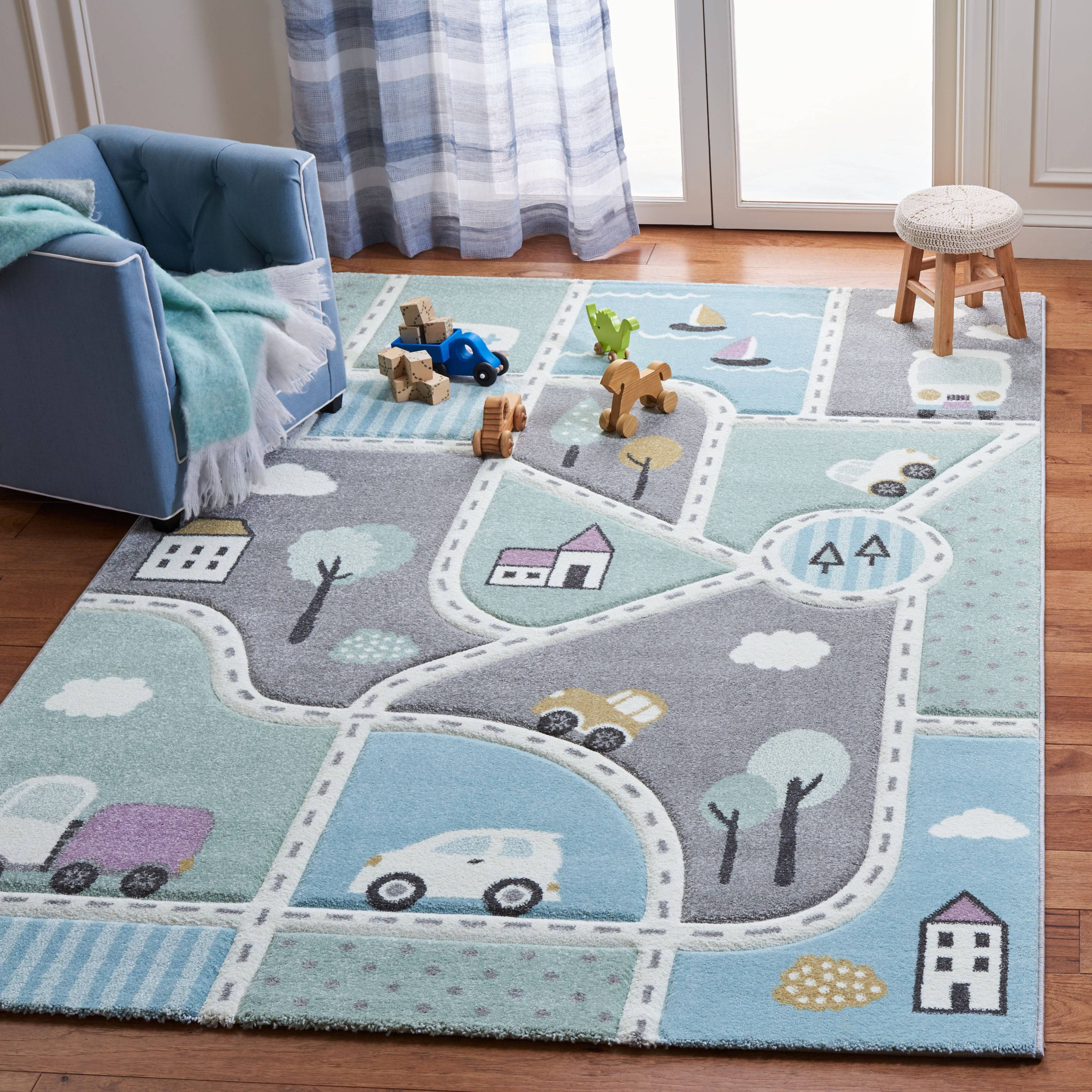 Area rugs Safavieh Carousel Kids Machine Made Area Rug