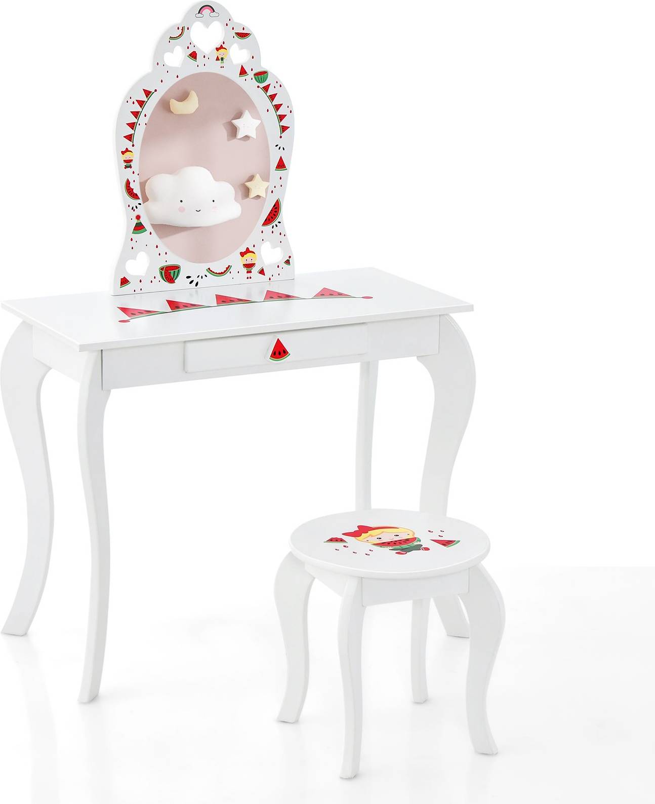 Makeup vanity set SlickBlue Kids Watermelon Pattern Makeup Vanity Set
