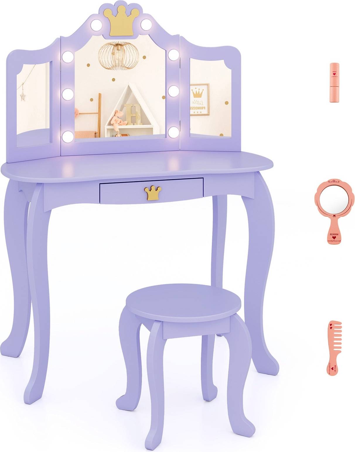 Vanity set SlickBlue 23.5 Inch Makeup Vanity Set