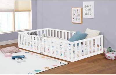 Toddler bed Toddler Floor Bed with Rails