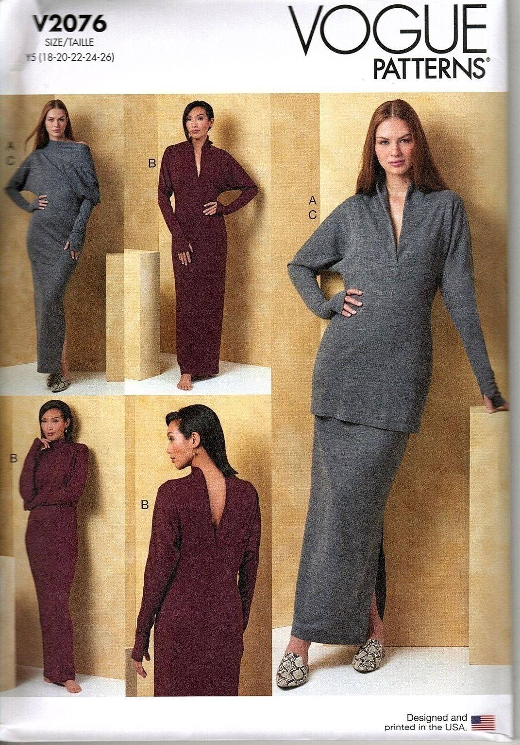 Vogue Paper Sewing Pattern 2076
