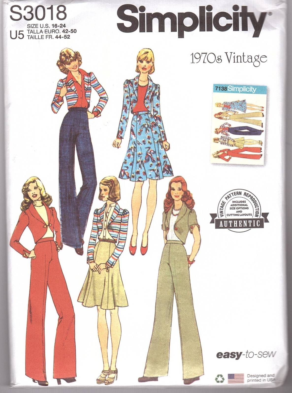 Simplicity Sewing Pattern 3018