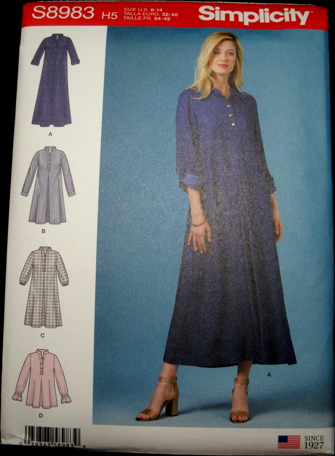 Simplicity Paper Sewing Pattern 8983
