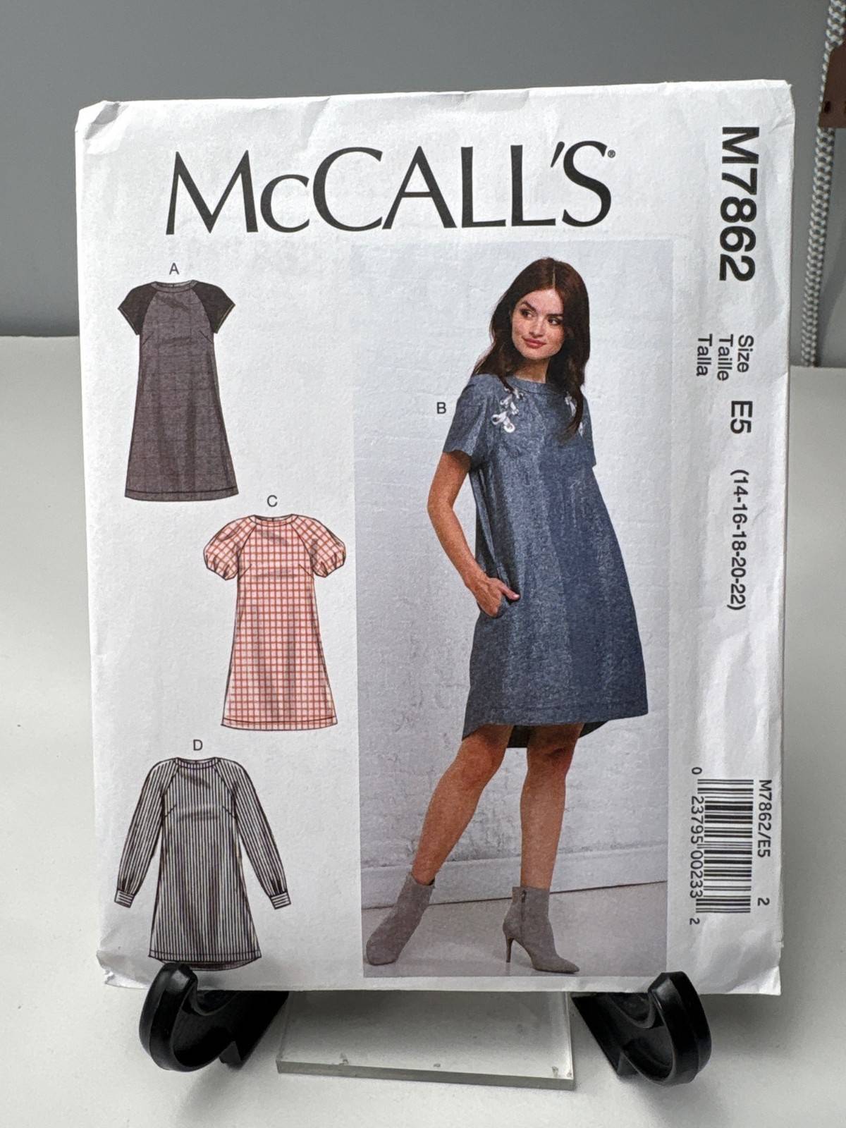 McCalls Sewing Pattern 7862