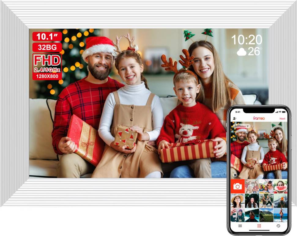 MegaCrea 10.1 Inch Smart WiFi Digital Photo Frame