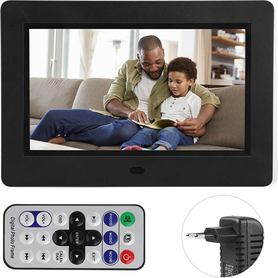 7 Inch HD Digital Photo Frame 16 9