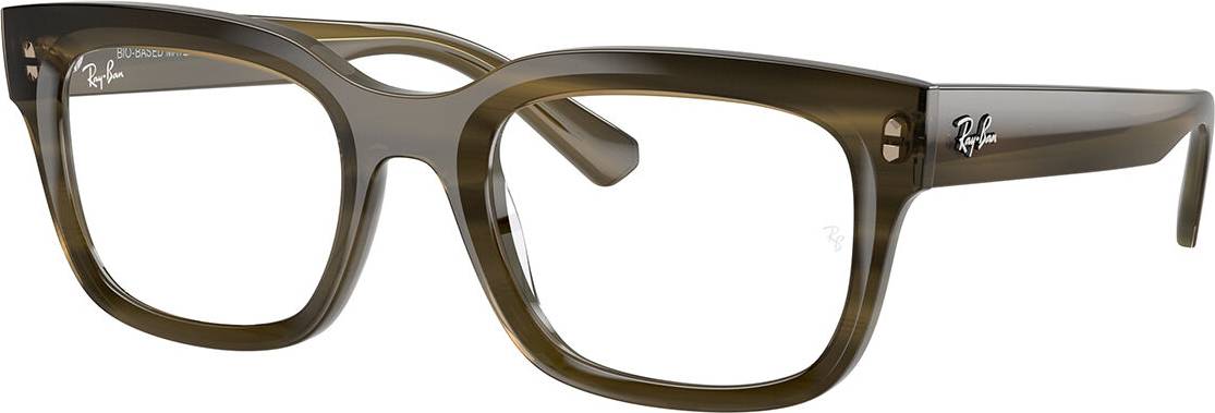 Ray-Ban RX7217 Chad 8468 Monture Rayé Vert Transparent