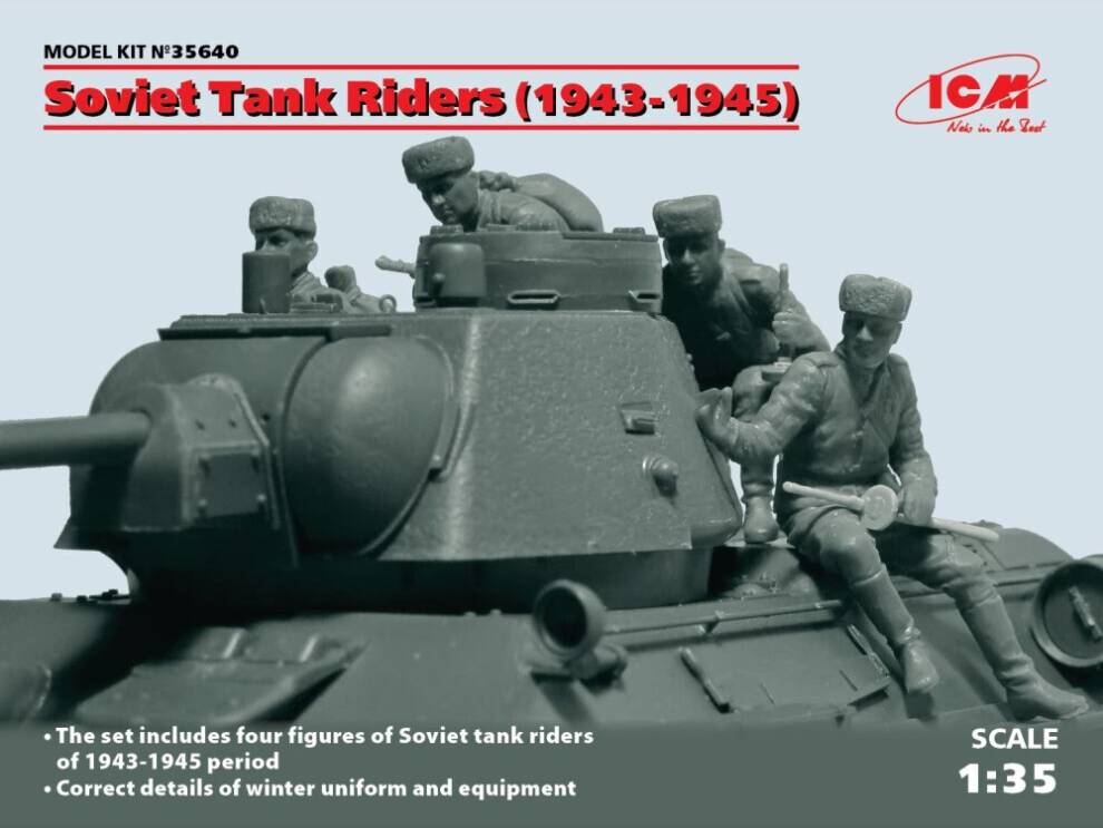 ICM35640 Soviet Tank Riders 4 Figs