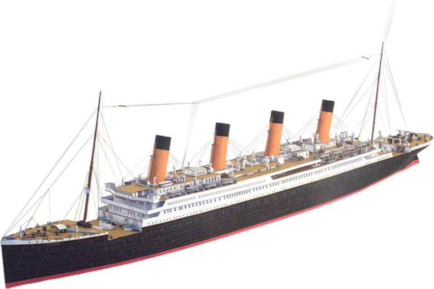 British Titanic 3D Paper Model Kit