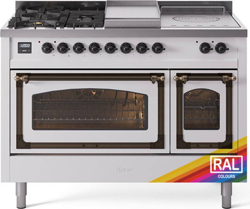 Gas range stove top ILVE UN48FSNMPRABLP 48 Inch Dual Fuel Range