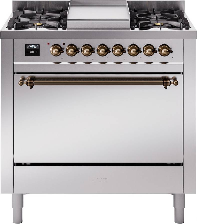 Gas range stove ILVE Nostalgie II 36 Inch Dual Fuel Range