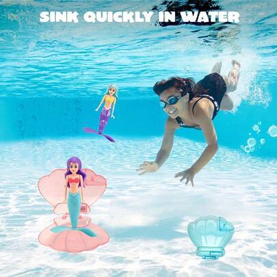 Shein Transparent Shell Mermaid Summer Pool Toy